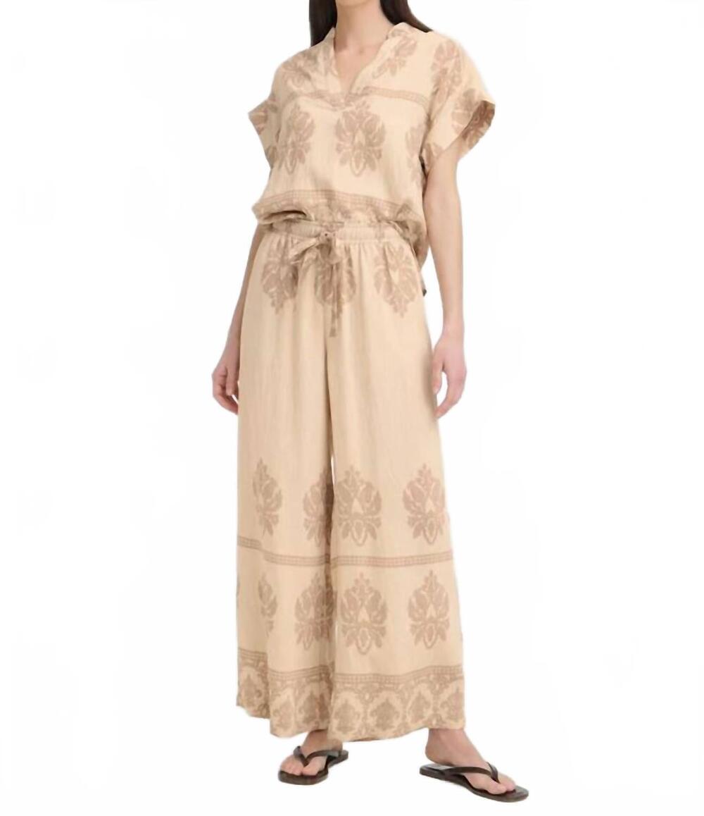 NEW B.YOUNG jayce printed pants in beige